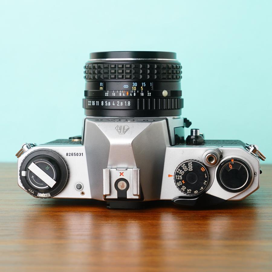 【動作確認済】PENTAX KX & SMC 55mm f1.8 電池&ケース付 ペンタックス 【訳あり・整備済】ペンタックス KX / SMC PENTAX 55mm