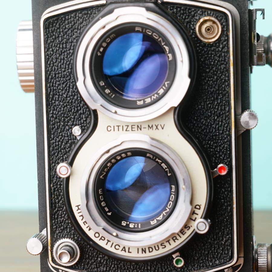 リコー（RICOH） 美品◎完動品◎RICOHFLEX NEW DIA ケース付き 二眼