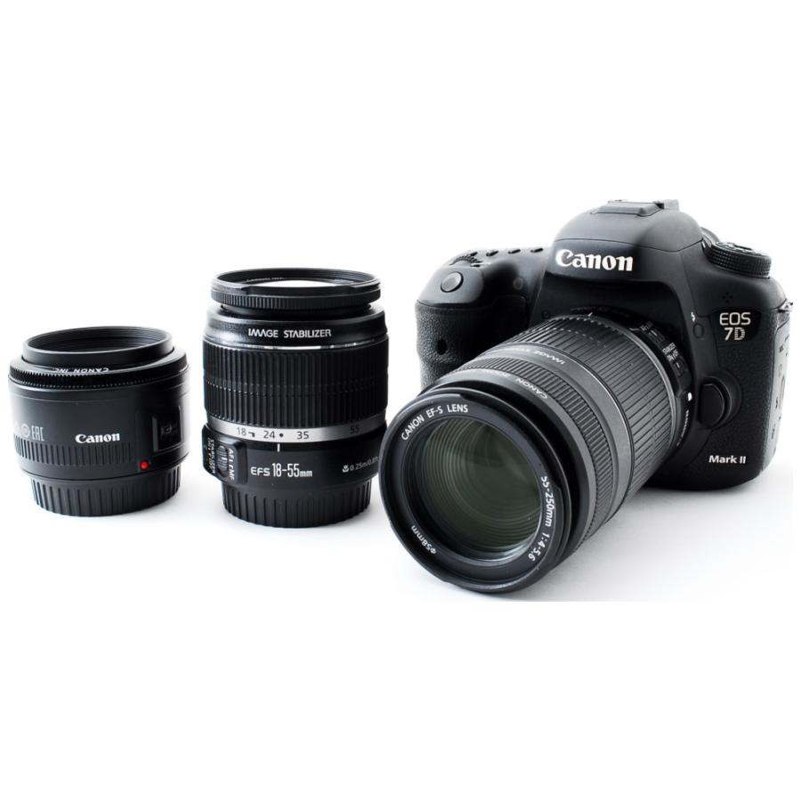 Canon キヤノン EOS 7D Mark II トリプルレンズセット デジタル一眼レフ カメラ CFカード付き 高速連射/動画撮影【中古】  :Canon-EOS7D-MarkII-TL:カメラショップ Cantik - 通販 - Yahoo!ショッピング