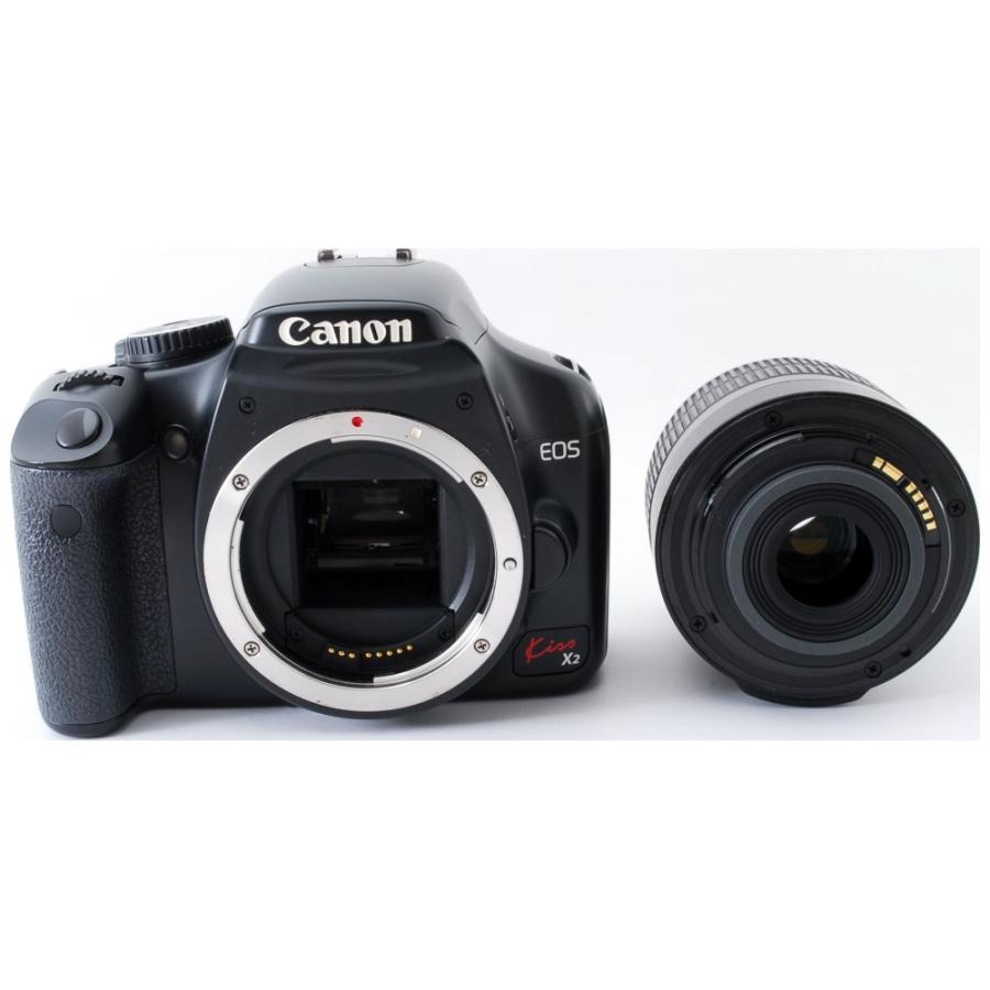 カメラ 一眼レフ 中古 Canon キヤノン Kiss X2 レンズキット SDカード付き :Canon-KissX2-LK:カメラショップ