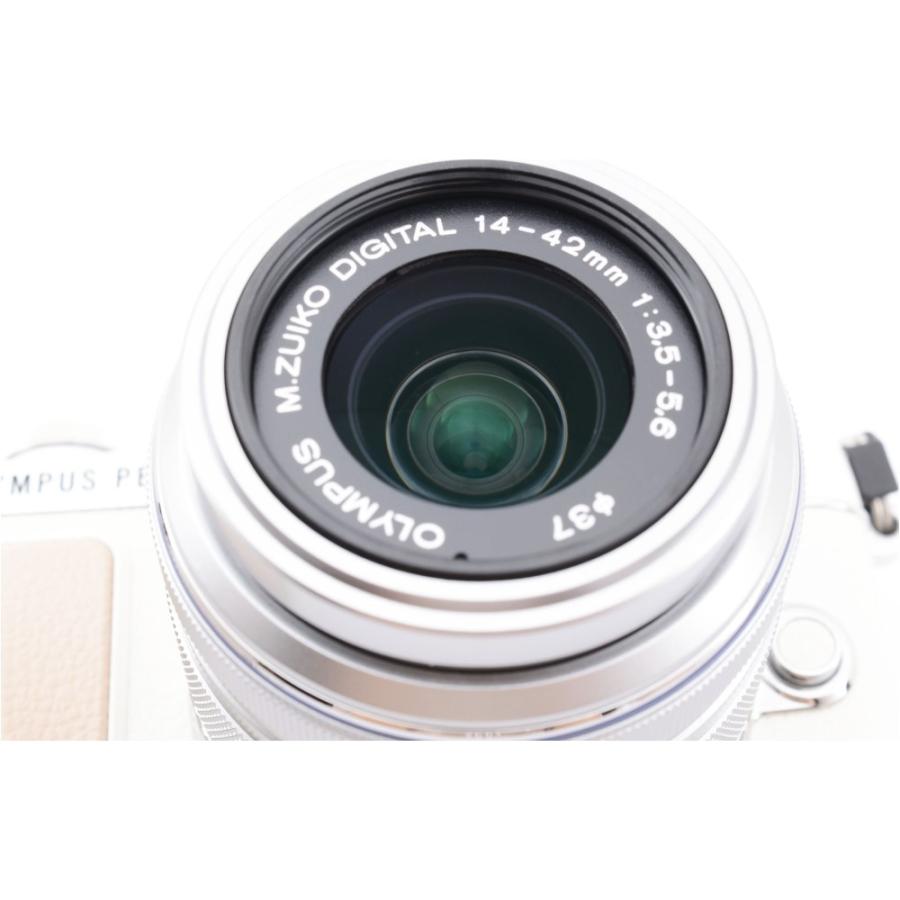 Olympus オリンパス PEN Lite E-PL7 ホワイト 14-42mm レンズセット ミラーレス一眼 カメラ SDカード付き Wi