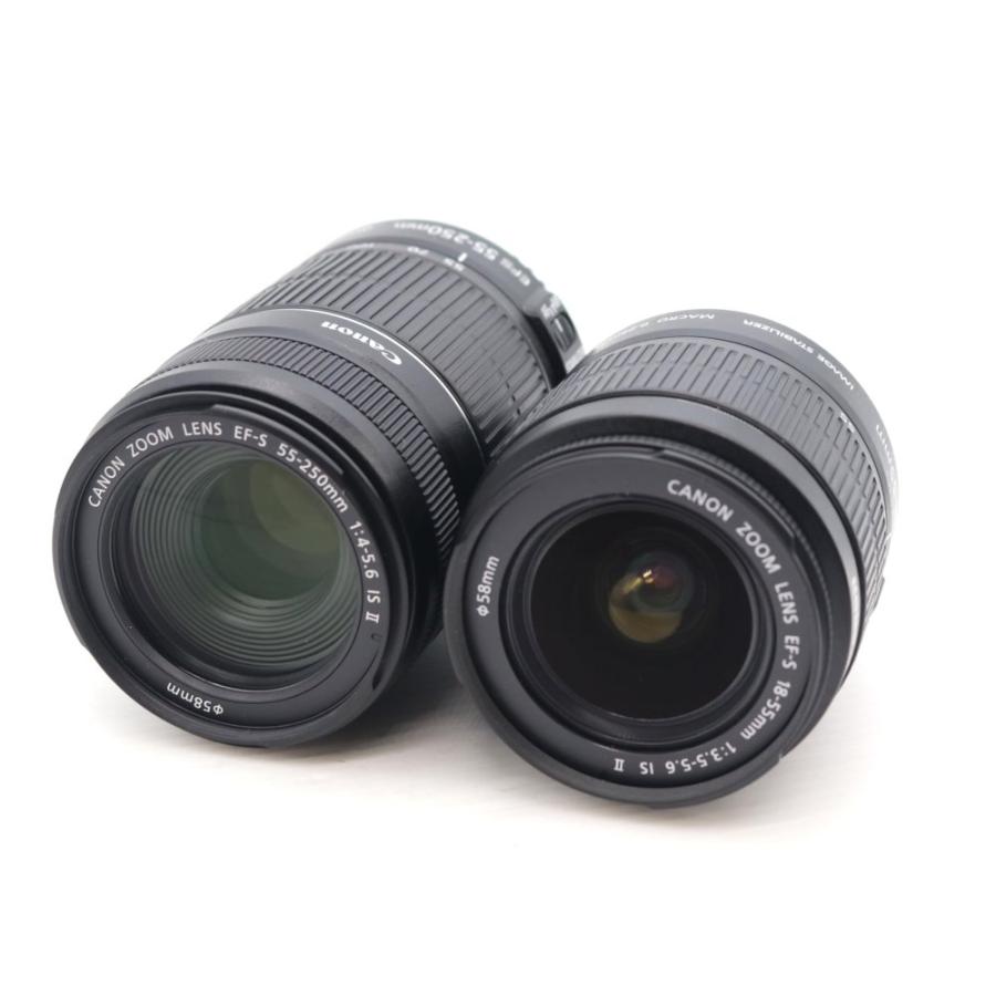 【美品】Canon Kiss X5 18-55 55-250 ダブルズームセット 中古】EOS Kiss X5 ダブルズームキット 1800万画素／SDXC