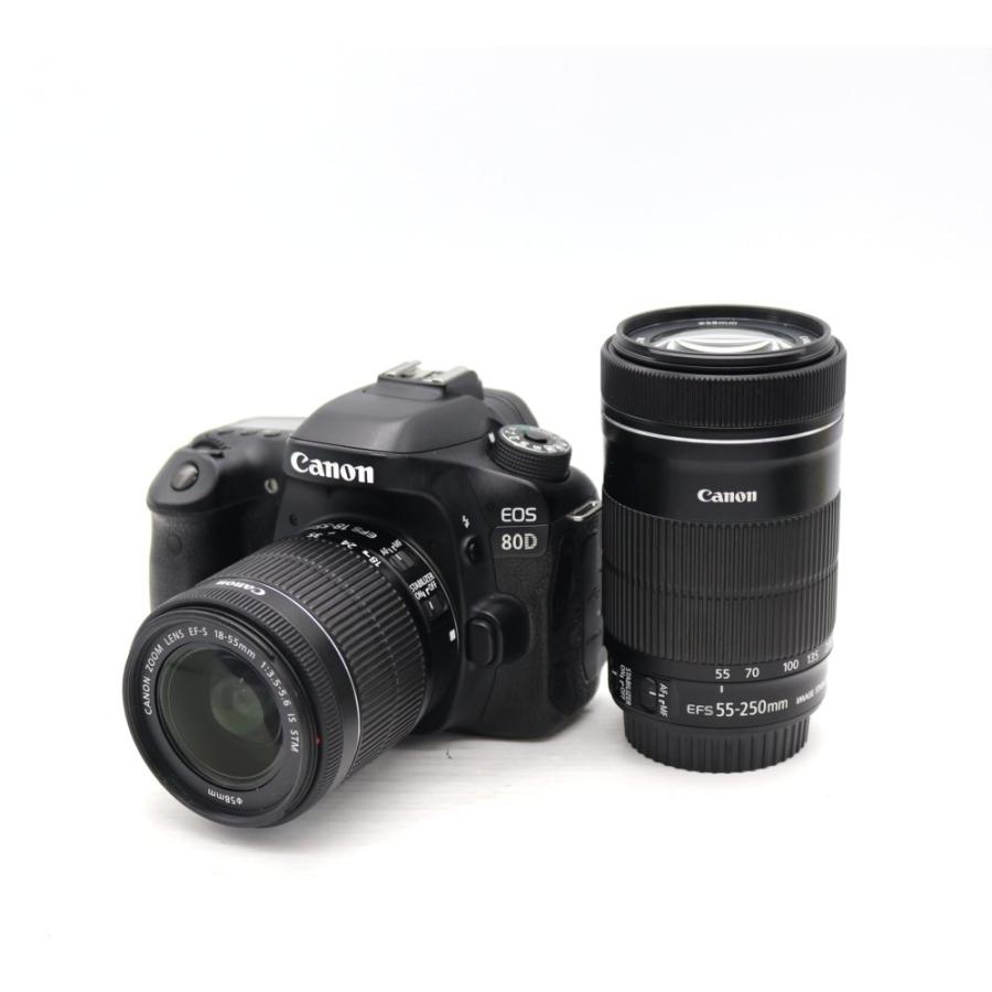 Canon デジタル一眼レフカメラ EOS 80D ダブルズームキット EF-S18-55