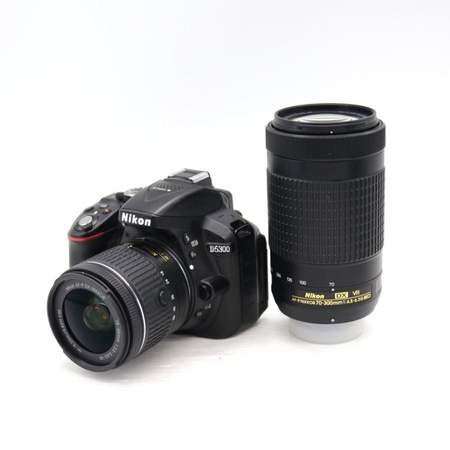 Nikon デジタル一眼レフカメラ D5300 AF-P ダブルズームキット ブラック D5300WZ3 Nikon デジタル一眼レフカメラ D5300 AF-P ダブルズームキット