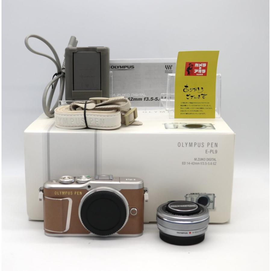 OLYMPUS E-PL9 ミラーレス一眼 ブラウン OLYMPUS ミラーレス一眼 PEN E-PL9 レンズキット ブラウン : カメラの