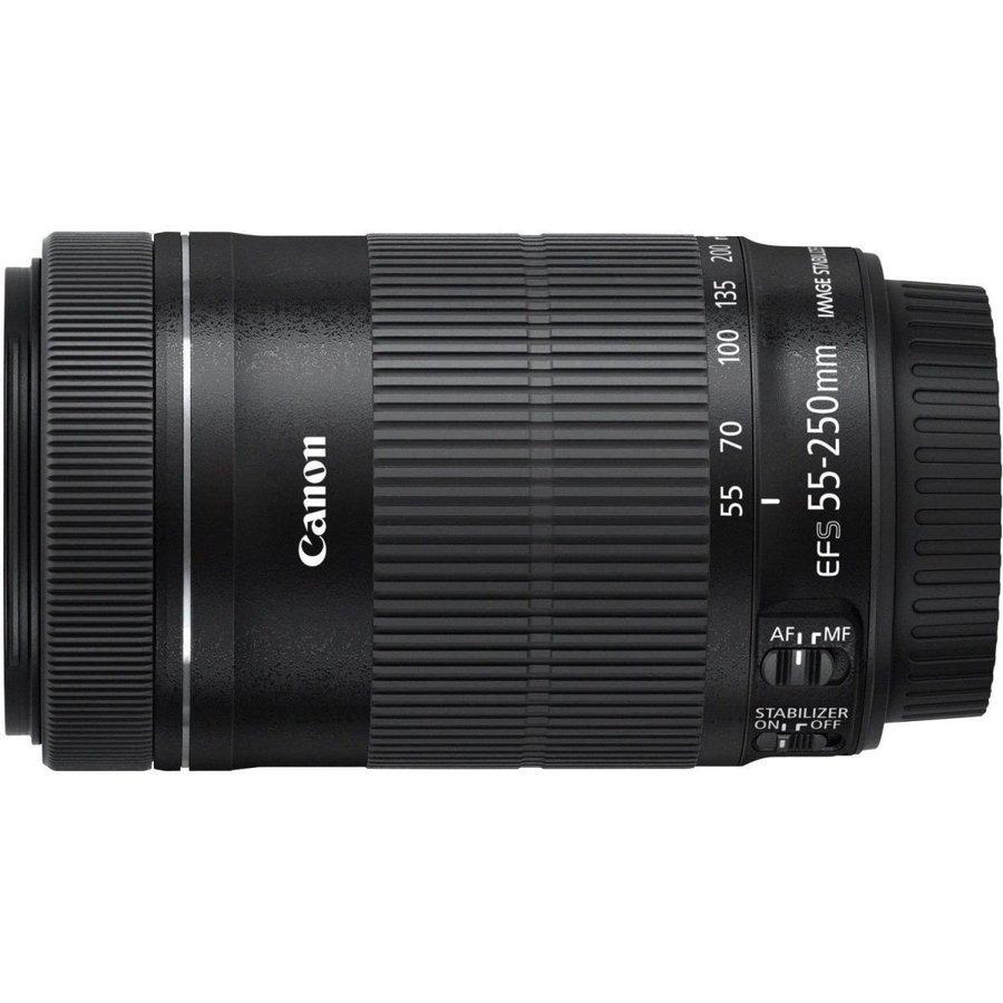 キヤノン Canon EF-S 55-250mm F4-5.6 IS STM 望遠レンズ 一眼レフ カメラ 中古