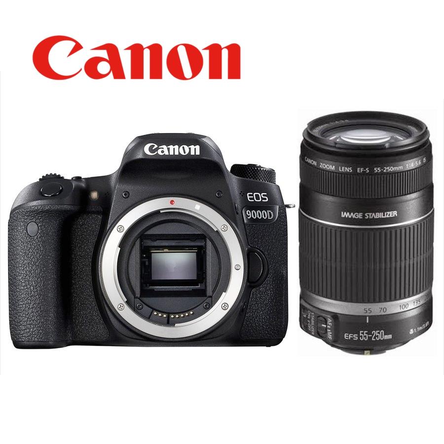 キヤノン Canon EOS 9000D EF-S 55-250mm 望遠 レンズセット 手振れ補正 デジタル一眼レフ カメラ 中古