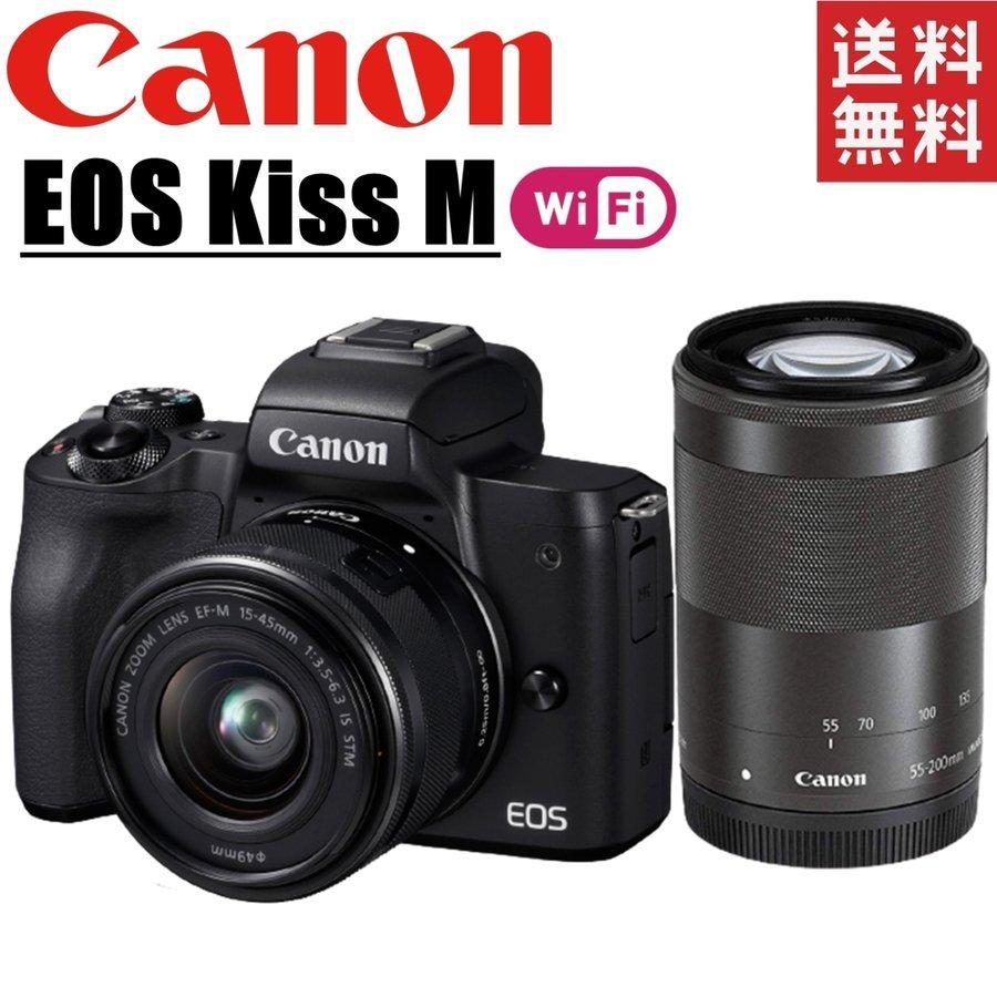 Canon キヤノン ミラーレス一EOS Kiss M ダブルレンズキット-