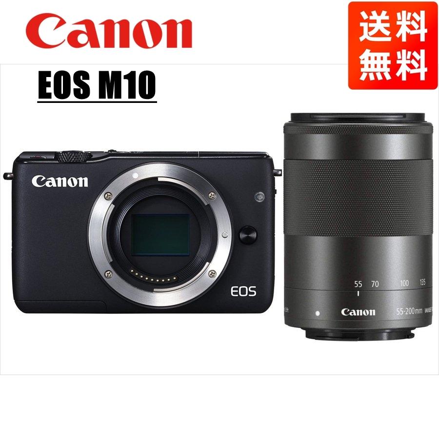 EOS M キヤノン Canon M10 ブラックボディ EF-M 55-200mm EOS M キヤノン Canon M10 ブラックボディ EF-M 55-200mm