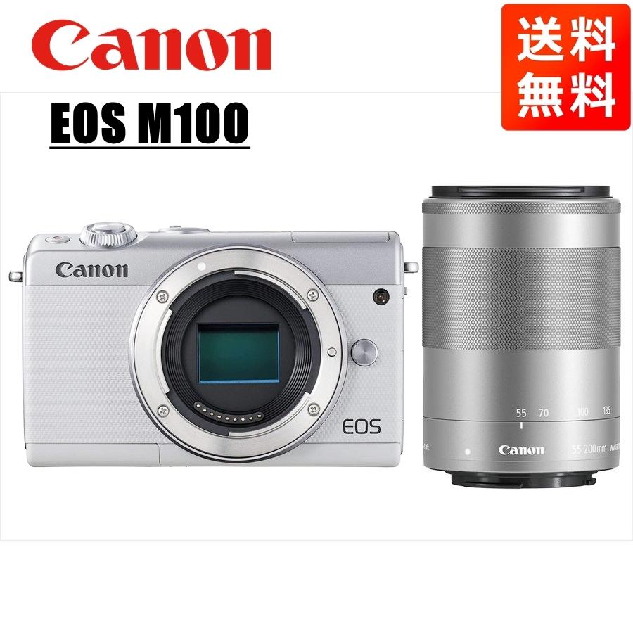 EOS M キヤノン Canon M100 ホワイトボディ EF-M 55-200mm EOS M キヤノン Canon M100 ホワイトボディ EF-M 55-200mm