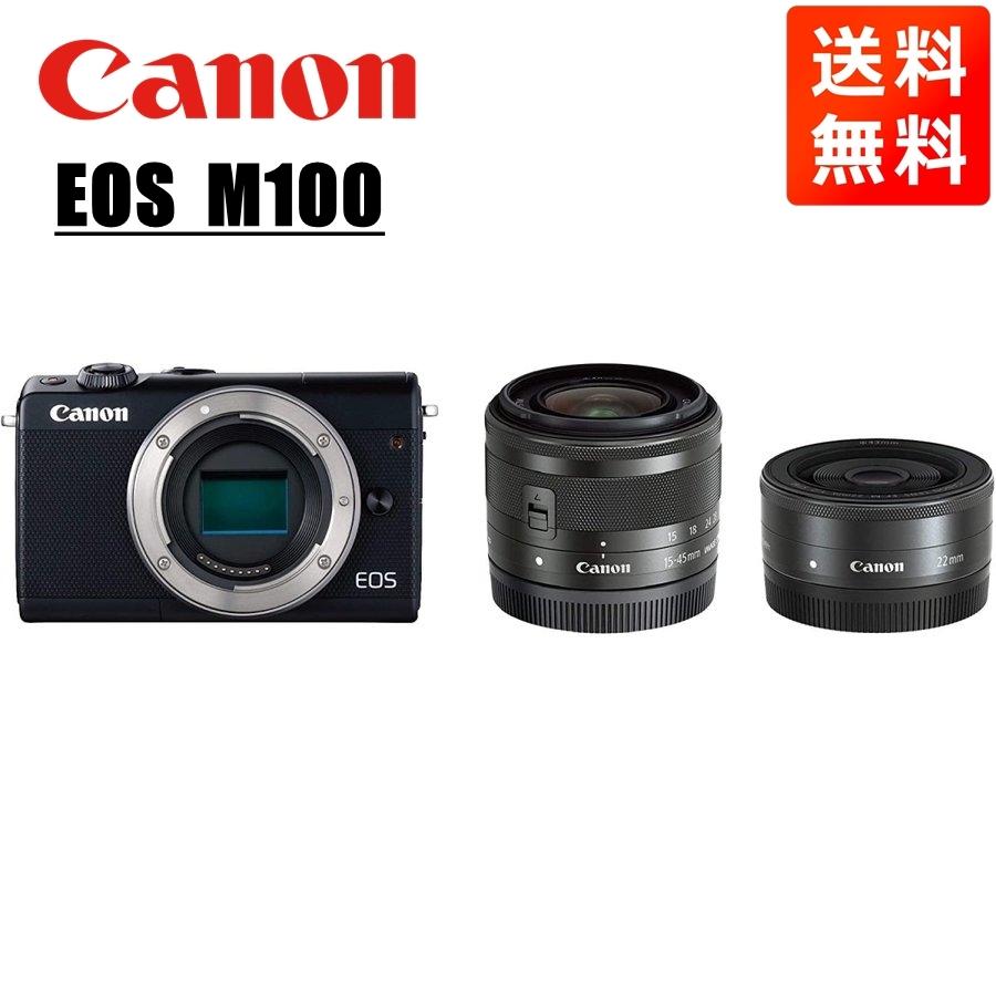 EOS M キヤノン Canon M100 EF-M 15-45mm 22mm 単焦点 ダブルレンズ