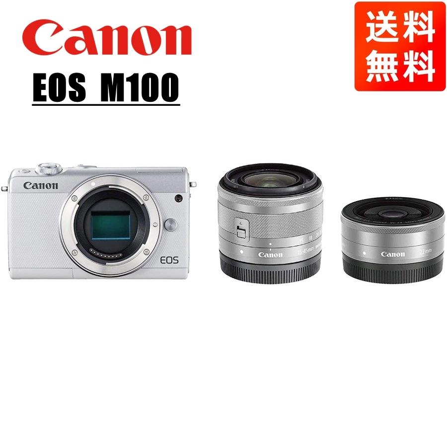 キヤノン Canon EOS M100 EF-M 15-45mm 22mm 単焦点 ダブルレンズ 