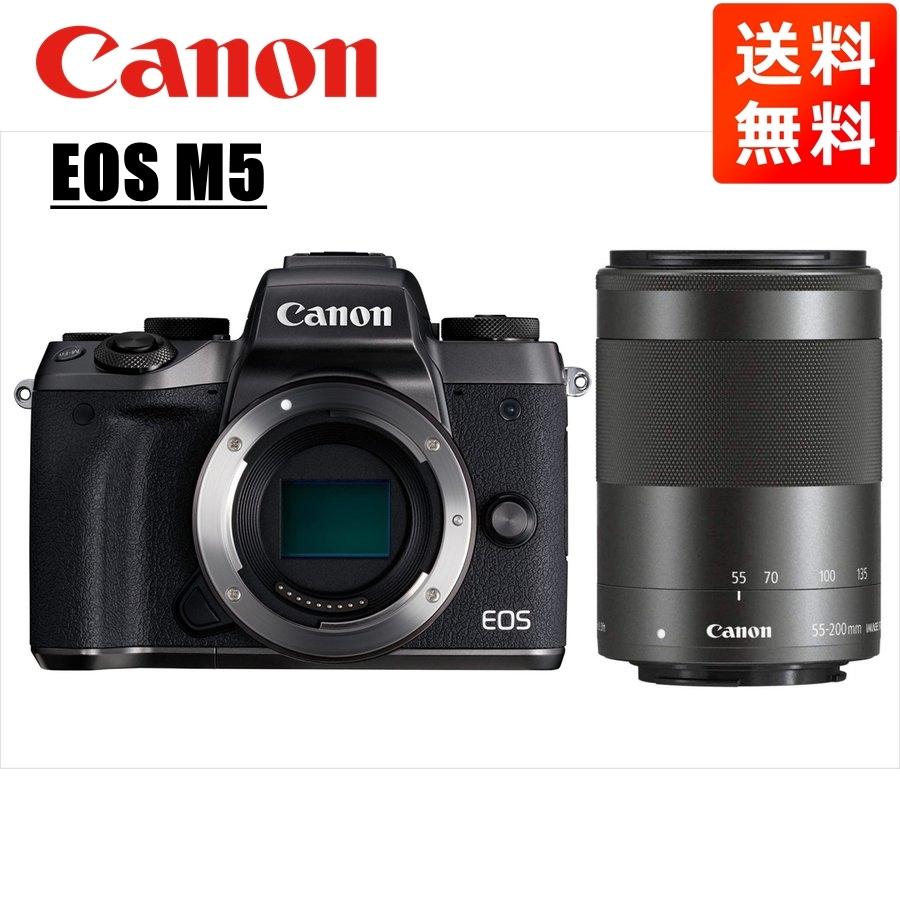 EOS M キヤノン Canon M5 ブラックボディ EF-M 55-200mm EOS M キヤノン Canon M5 ブラックボディ EF-M 55-200mm