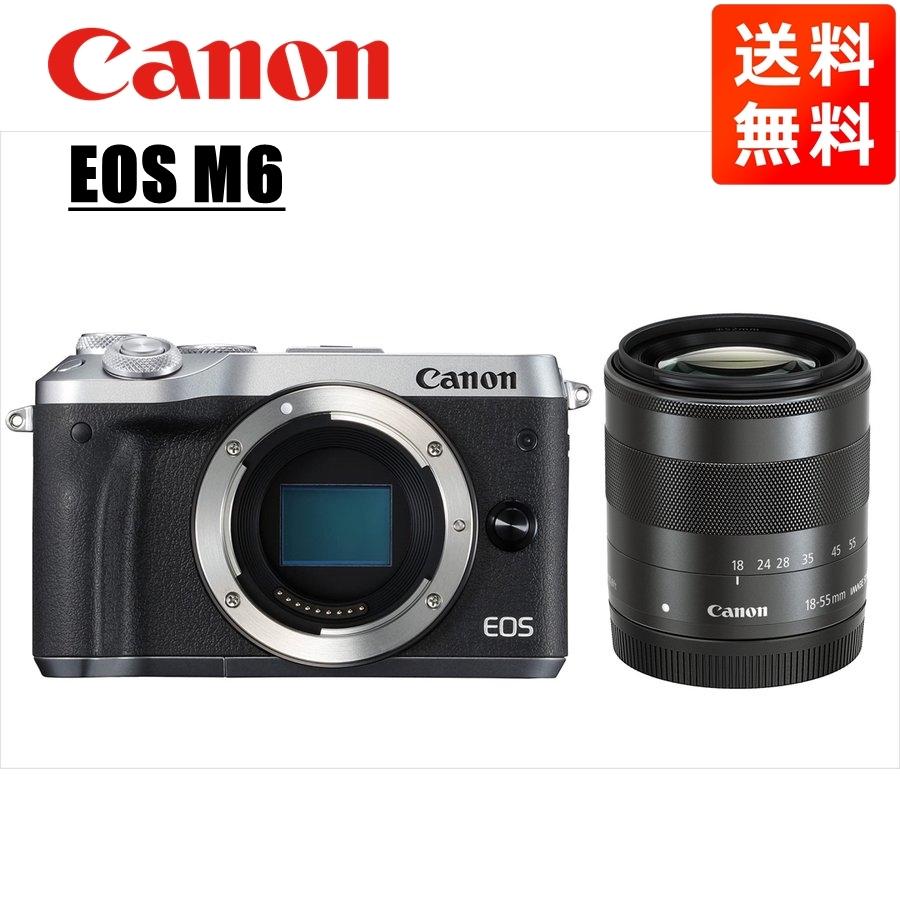 EOS M キヤノン Canon M6 シルバーボディ EF-M 18-55mm ブラック EOS M キヤノン Canon M6 シルバーボディ EF-M 18-55mm ブラック