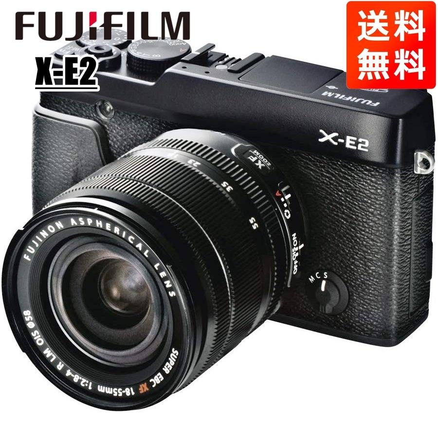 富士フイルム FUJIFILM X-E2 18-55mm レンズキット ブラック ミラーレス一眼 カメラ 中古｜camerart-shop