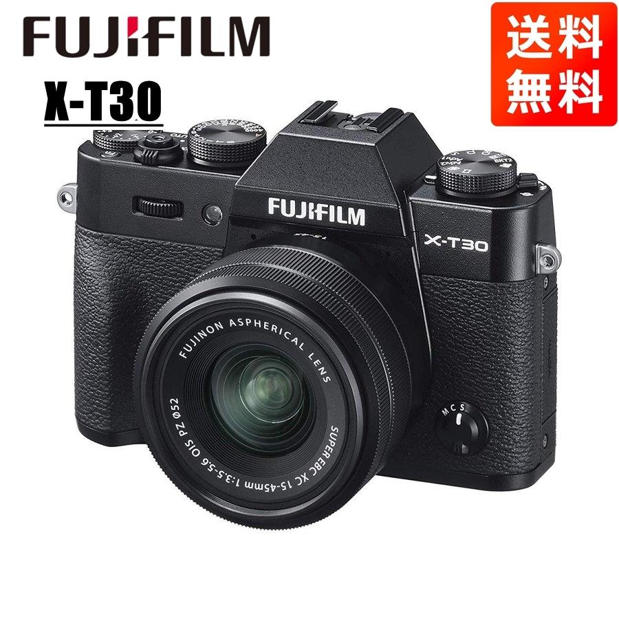 富士フイルム FUJIFILM X-T30 15-45mm レンズキット ブラック ミラーレス一眼 カメラ 中古｜camerart-shop