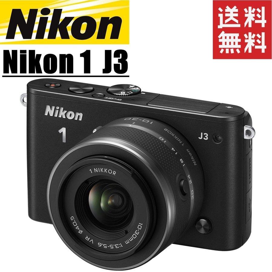 ニコン Nikon 1 J3 レンズキット ブラック ミラーレス カメラ レンズ 中古｜camerart-shop