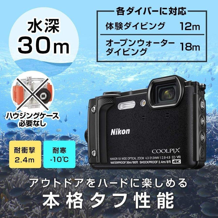 ニコン Nikon COOLPIX W300 クールピクス ブラック コンパクトデジタル