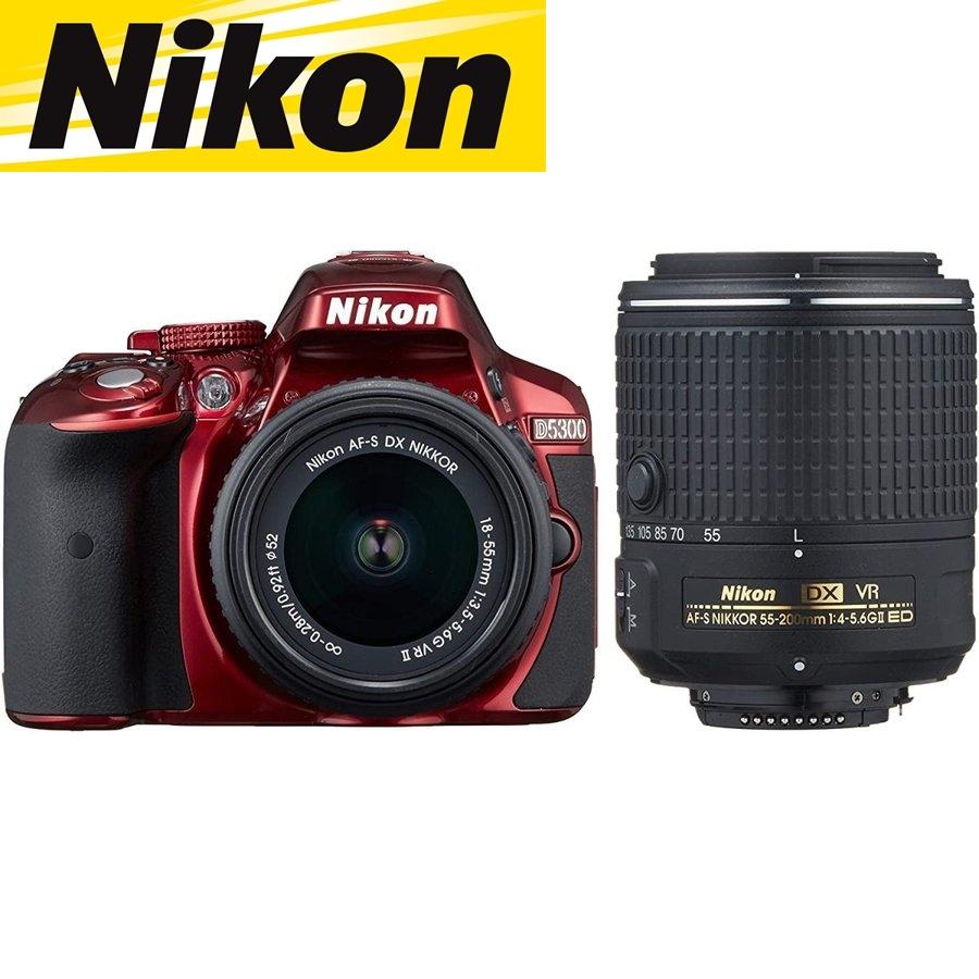 ニコン Nikon D5300 ダブルズームキット2 レッド デジタル一眼レフ 
