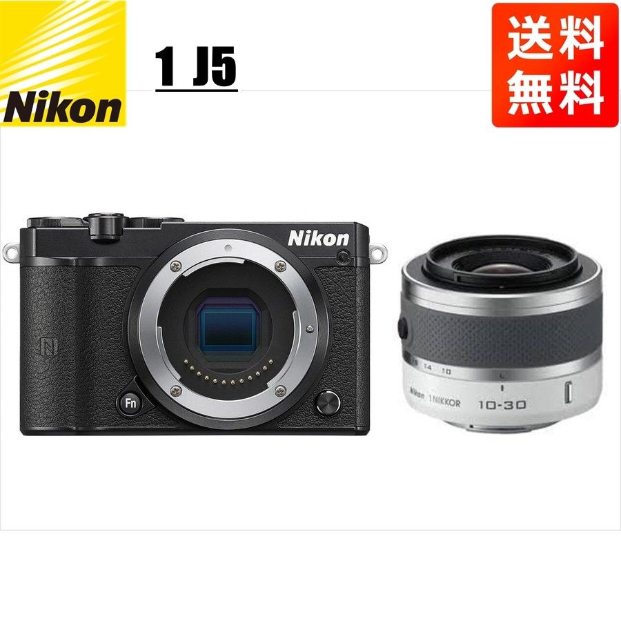 Nikon 1 J ニコン J5 ブラックボディ 10-30mm ホワイト レンズ Nikon 1 J ニコン J5 ブラックボディ 10-30mm ホワイト レンズ