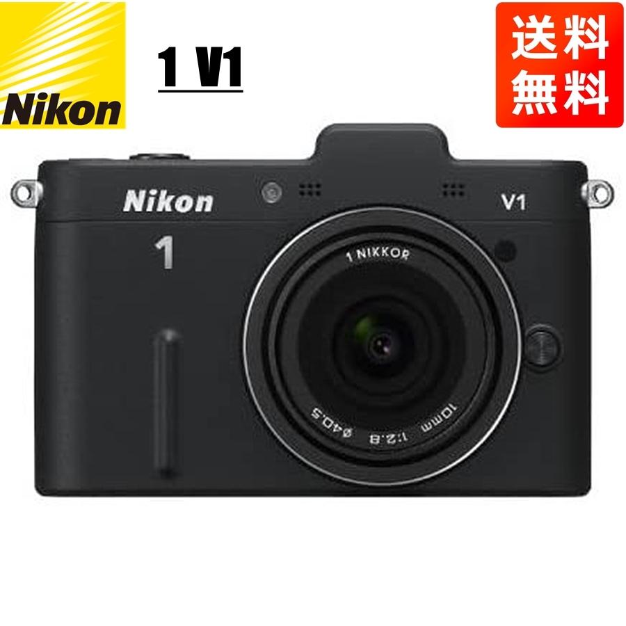 ニコン Nikon 1 V1 10mm 2.8 薄型レンズキット ブラック 単焦点 ミラーレス一眼 カメラ 中古｜camerart-shop