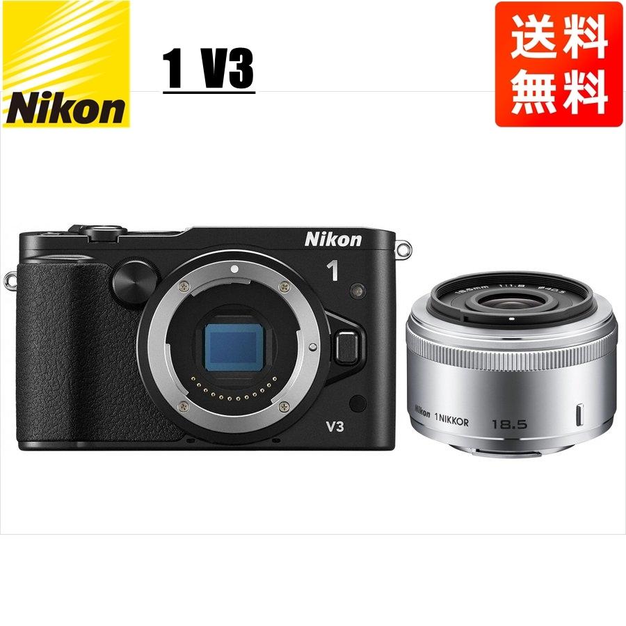 Nikon 1 V ニコン V3 ブラックボディ 18.5mm 1.8 シルバー 単焦点