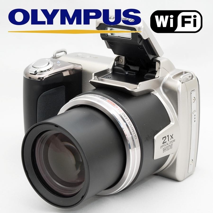 OLYMPUS - 【WiFiSDカード付き】オリンパス OLYMPUS SP-620UZ シルバー コンデジ カメラ 中古 オリンパス 【WiFiSDカード付き】オリンパス OLYMPUS SP-620UZ