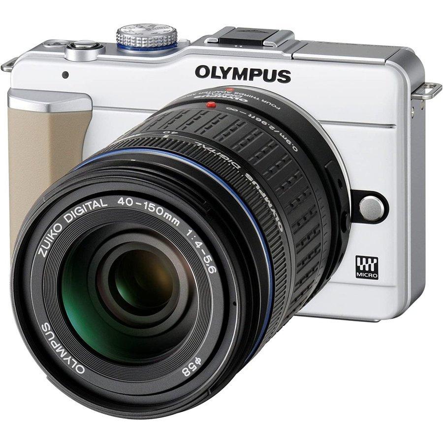 オリンパス OLYMPUS PEN EPL1 ダブルレンズキット ホワイト ミラーレス カメラ レンズ 中古 orinpasuepl1