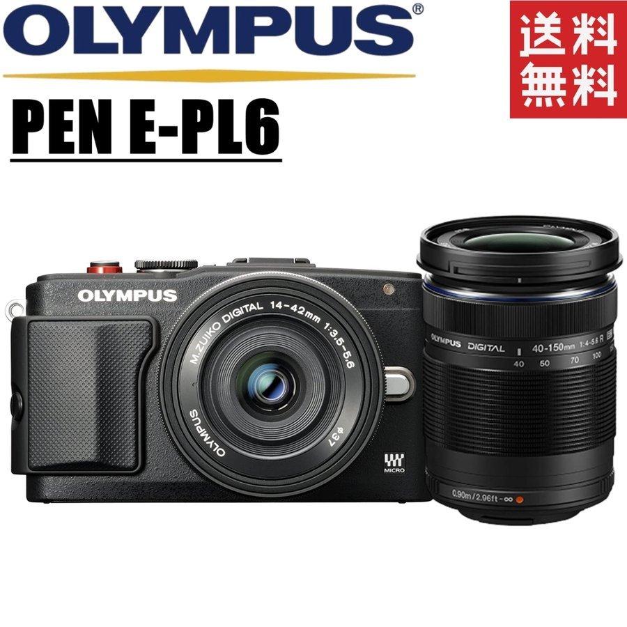 オリンパス OLYMPUS PEN E-PL6 ダブルレンズキット ブラック ミラー 