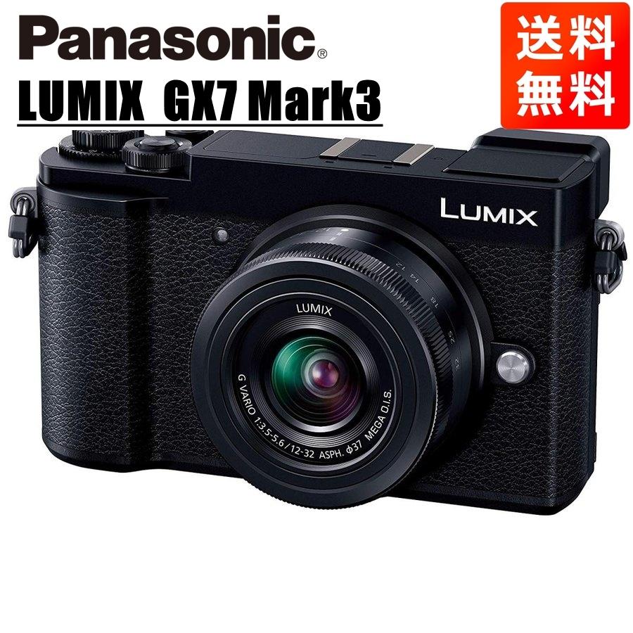 春新作の GX7 ルミックス Panasonic パナソニック Mark3 中古 カメラ ミラーレス一眼 ブラック レンズキット 12-32mm ミラーレス一眼カメラ