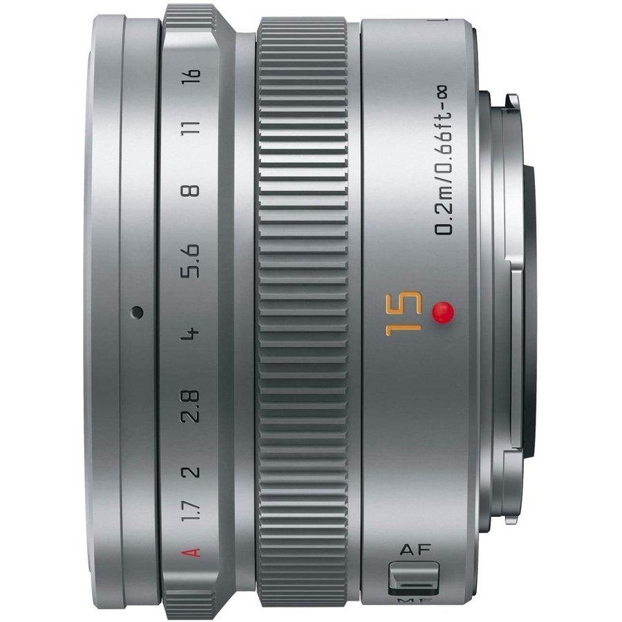 パナソニック Panasonic LEICA DG SUMMILUX 15mm F1.7 ASPH. ライカ 単焦点レンズ シルバー ミラーレス カメラ 中古｜camerart-shop｜02