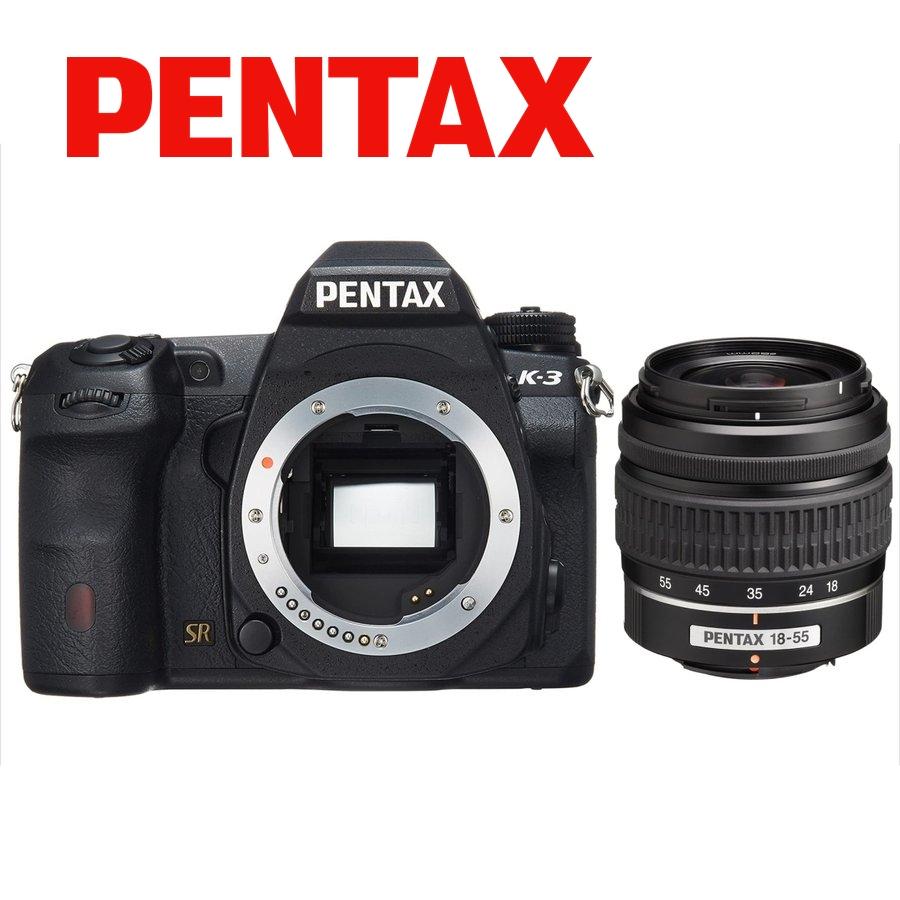 K-3 ペンタックス PENTAX 18-55mm 標準 レンズセット ブラック K-3 ペンタックス PENTAX 18-55mm 標準 レンズセット ブラック