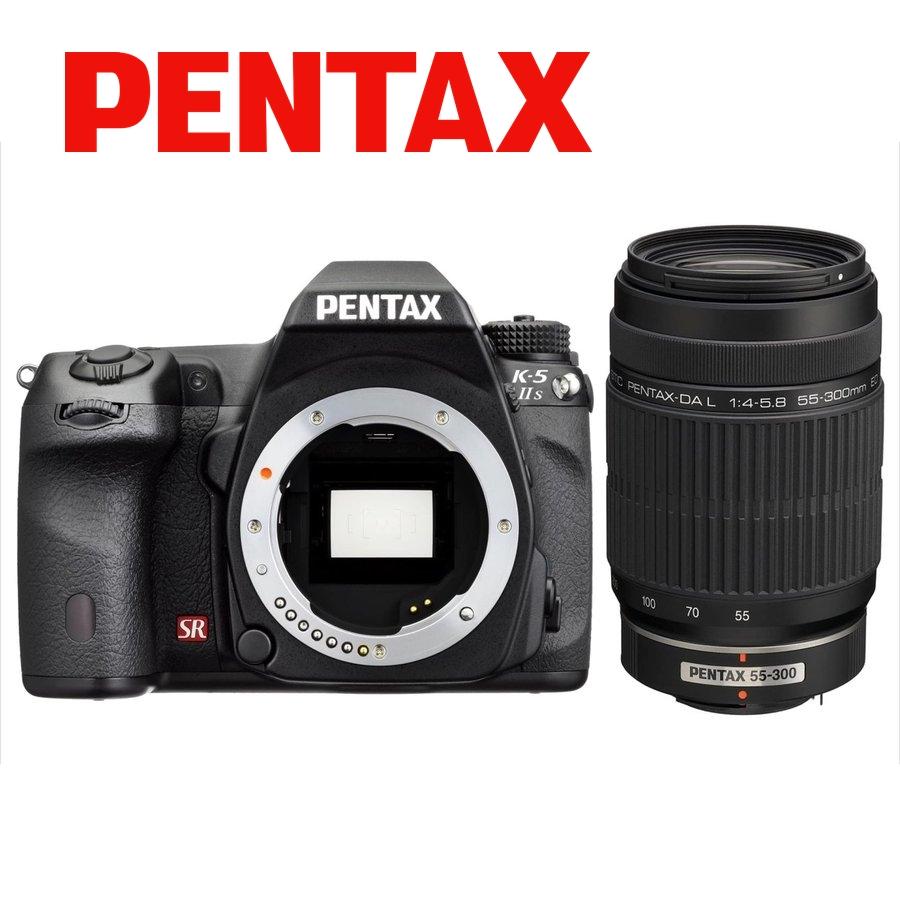 全3色/黒/赤/ベージュ Kシリーズ ペンタックス PENTAX K-5 IIs 55-200mm 望遠 レンズセット ブラック デジタル一眼レフ  カメラ