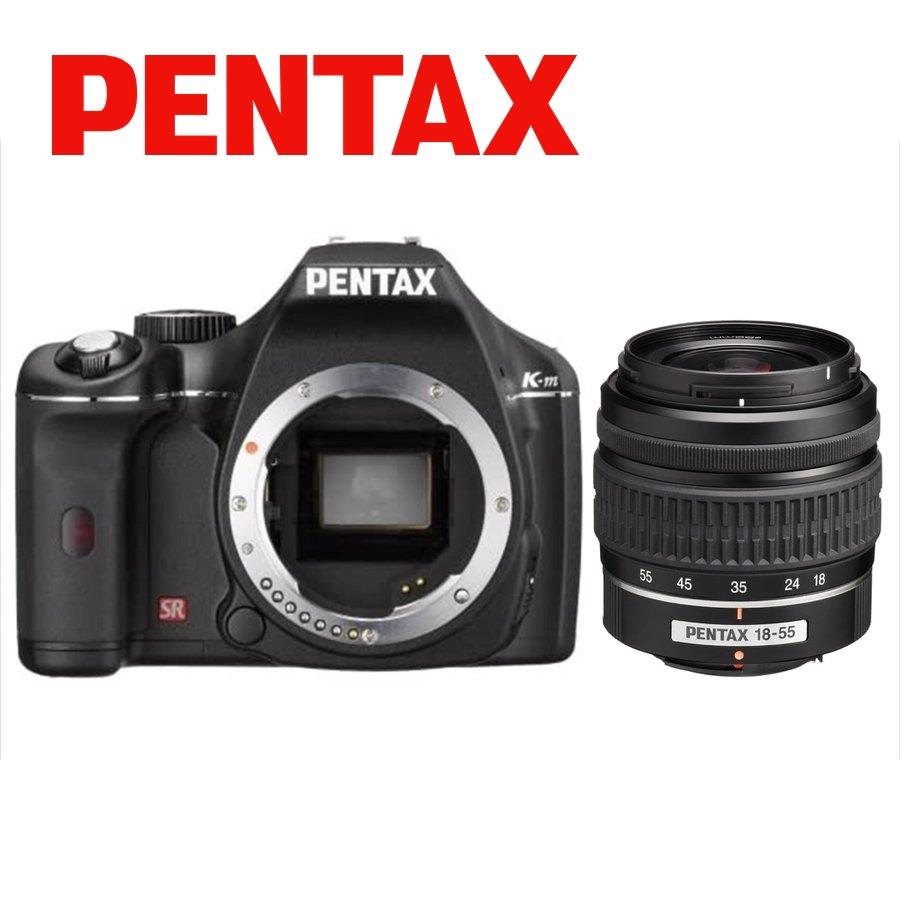 ペンタックス PENTAX K-m 18-55mm 標準 レンズセット ブラック ペンタックス PENTAX K-m 18-55mm 標準 レンズセット ブラック