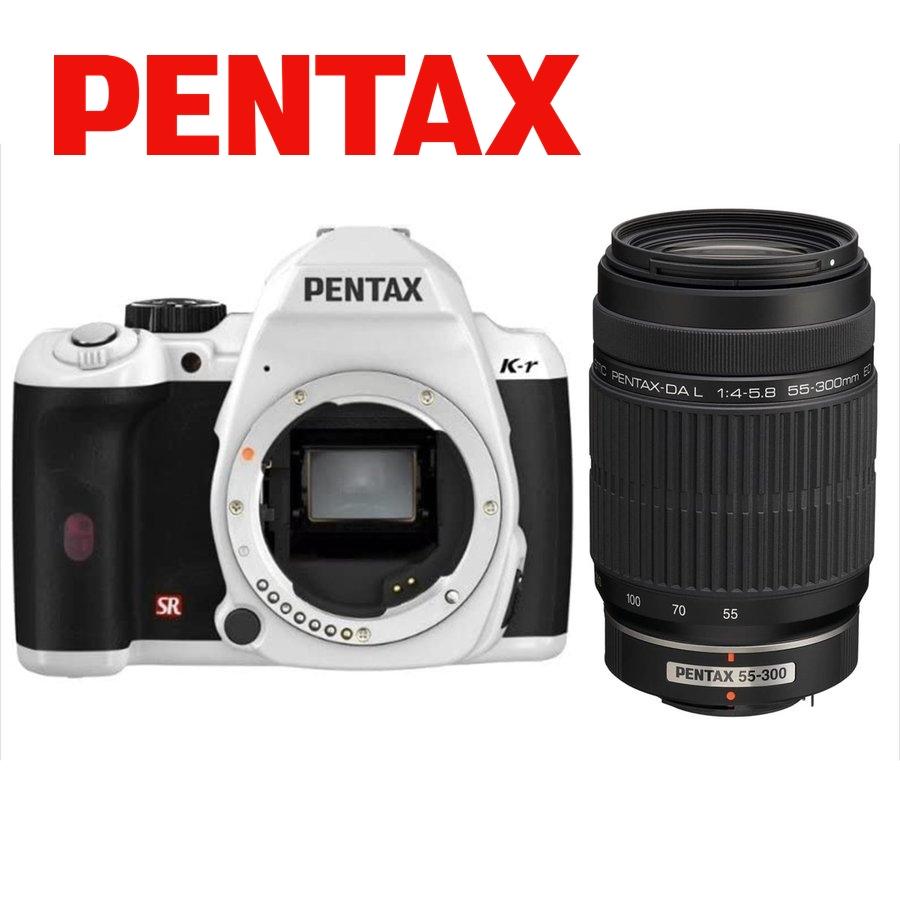 ペンタックス PENTAX K-r 55-300mm 望遠 レンズセット ホワイト ペンタックス PENTAX K-r 55-300mm 望遠 レンズセット ホワイト