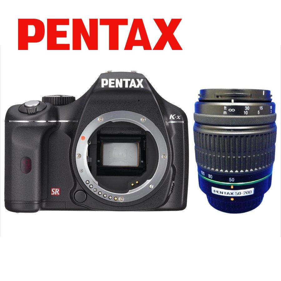 K-x ペンタックス PENTAX 55-200mm 望遠 レンズセット ブラック K-x ペンタックス PENTAX 55-200mm 望遠 レンズセット ブラック