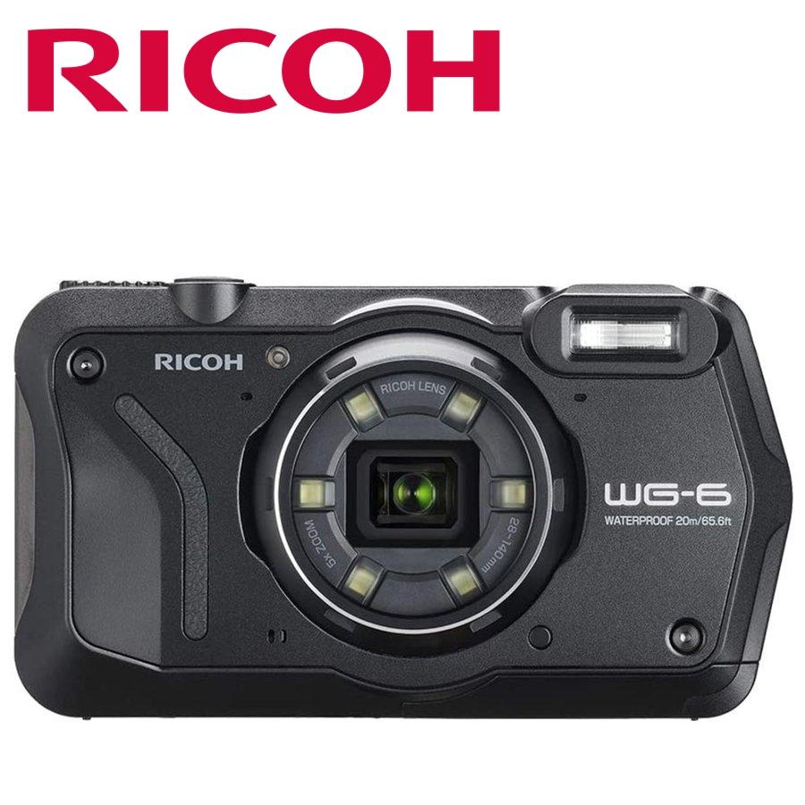 RICOH / リコー WG-6 デジタルカメラ 防水 耐衝撃 防塵 耐寒 リコー RICOH WG-6 ブラック 防水 耐衝撃 防塵 耐寒 アウトドア