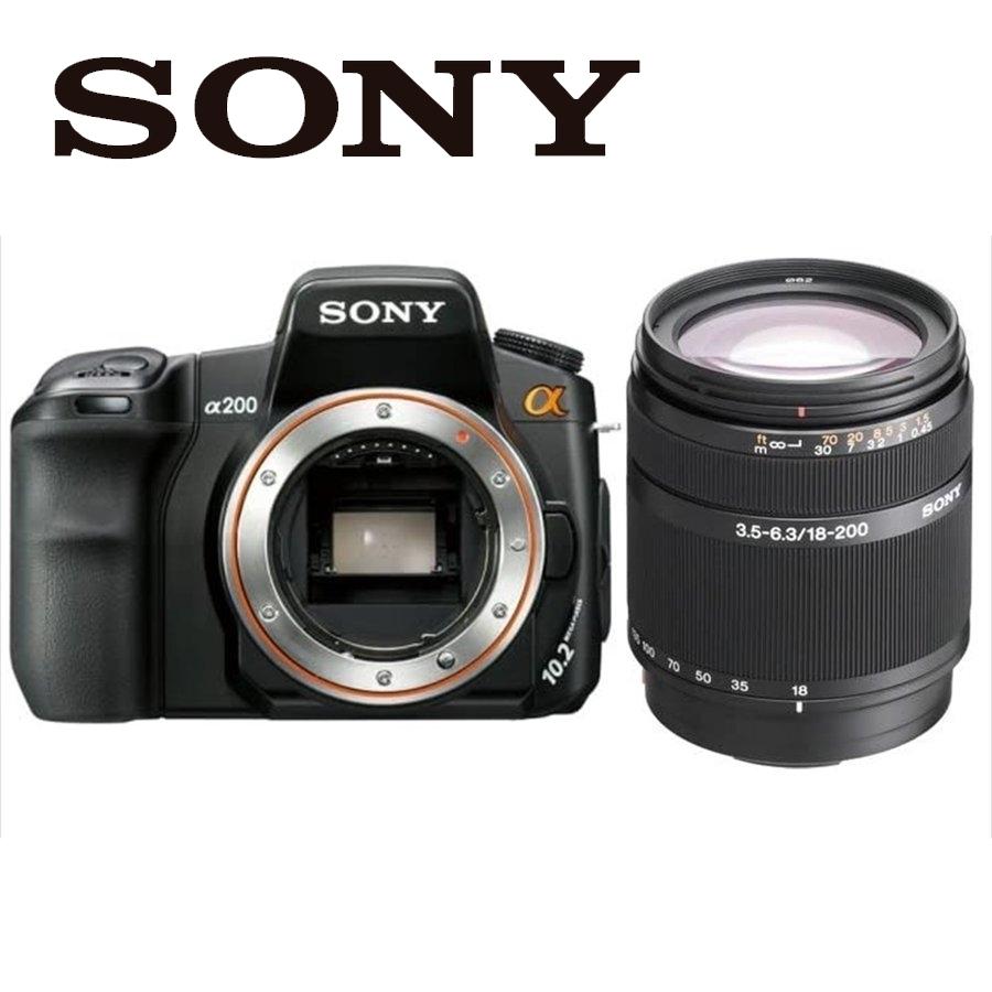 α(ソニー) ソニー SONY α200 DT 18-200mm 高倍率 レンズセット α(ソニー) ソニー SONY α200 DT 18-200mm 高倍率 レンズセット