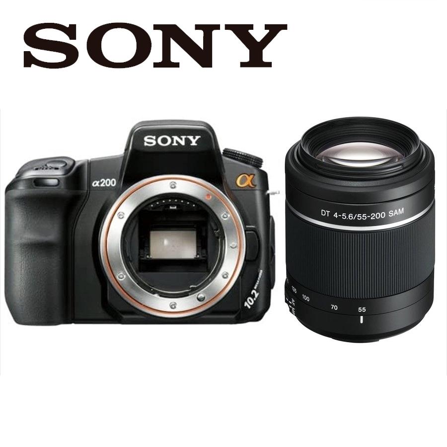 α(ソニー) ソニー SONY α200 DT 55-200mm 望遠 レンズセット α(ソニー) ソニー SONY α200 DT 55-200mm 望遠 レンズセット