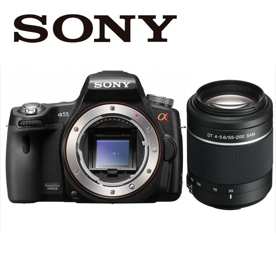 ソニー SONY α100 DT 55-200mm 望遠 レンズセット デジタル一眼レフ