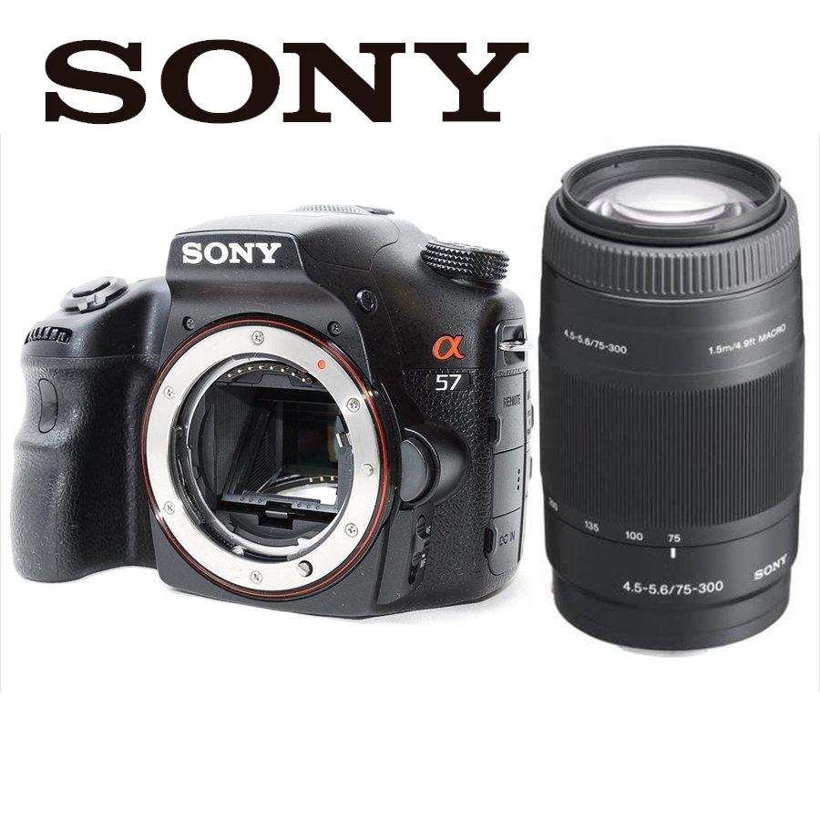 α(ソニー) ソニー SONY α57 75-300mm 望遠 レンズセット α(ソニー) ソニー SONY α57 75-300mm 望遠 レンズセット