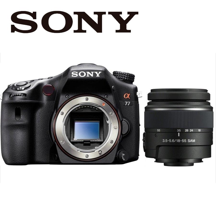 ソニー SONY α77 DT 18-55mm 標準 レンズセット デジタル一眼レフ