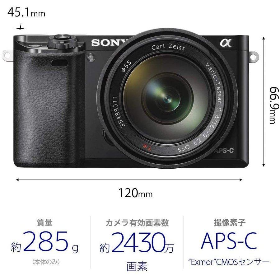 ソニー SONY α6000 ILCE-6000 レンズセット ブラック ミラーレス カメラ レンズ 中古｜camerart-shop｜04