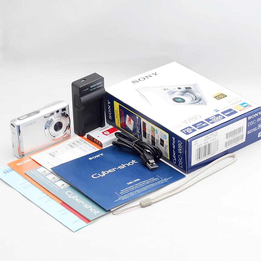 サイバーショット ソニー SONY DSC-W80 シルバー 光学3倍ズーム サイバーショット ソニー SONY DSC-W80 シルバー 光学3倍ズーム
