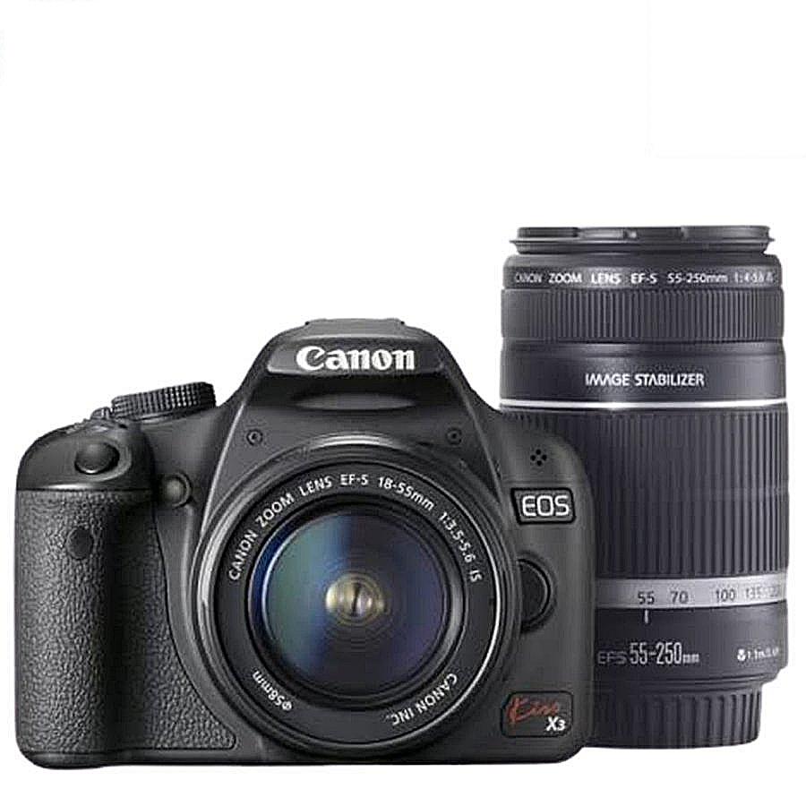 【Canon】 キャノン 一眼レフカメラ レンズセット EOS Kiss X3 EOS Kiss X3 キヤノン デジタル一眼 Canon レンズキット 中古