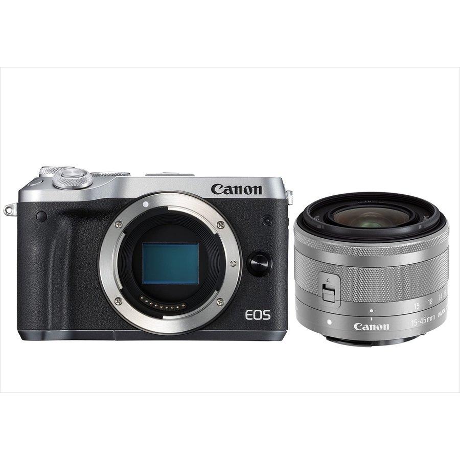 キヤノン Canon EOS M6 シルバーボディ EF-M 15-45mm シルバー レンズ 