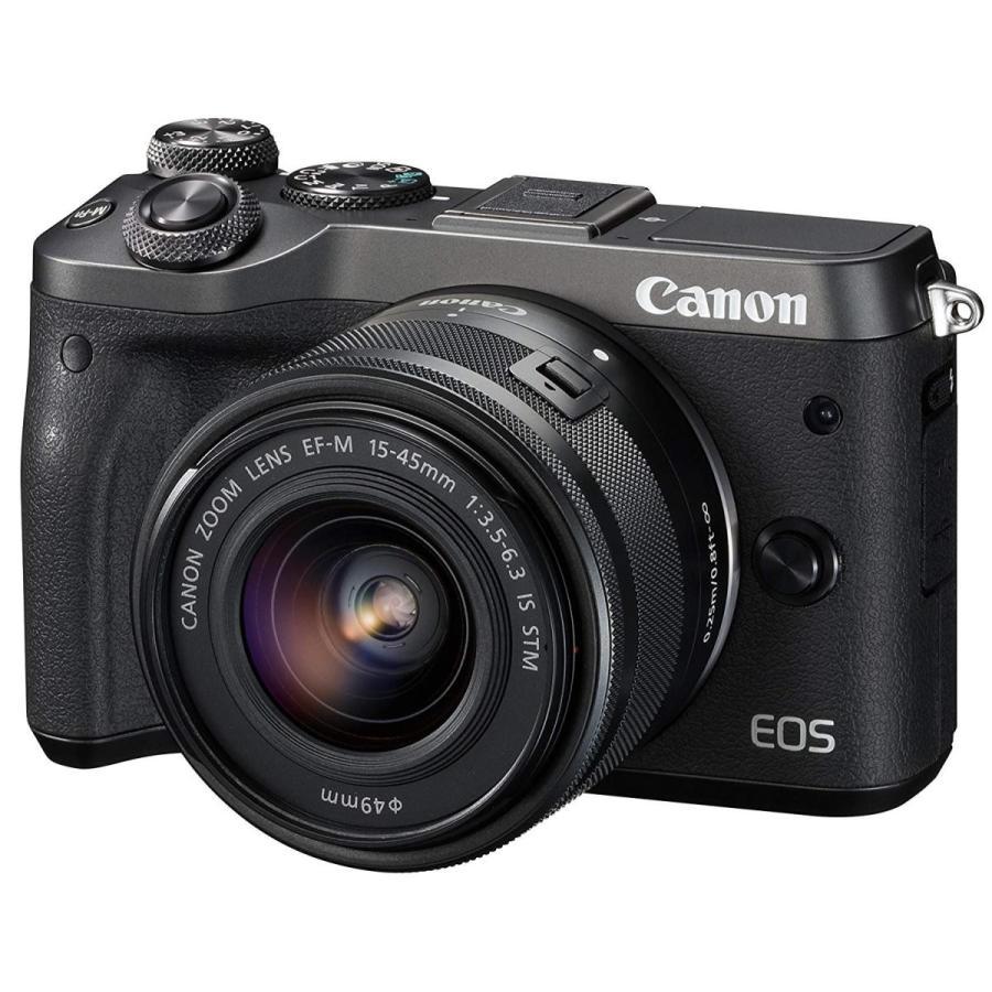 【美品】ミラーレスカメラ CANON EOS M6 レンズキット ブラック EOS キヤノン Canon M6 レンズキット ブラック ミラーレス 一眼レフ