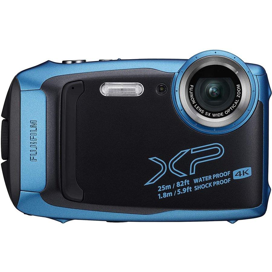 富士フイルム FUJIFILM FinePix XP140 スカイブルー 防水 Wi-Fi Bluetooth搭載 アウトドア用 コンパクトデジタルカメラ コンデジ 中古｜camerart2nd-shop｜02