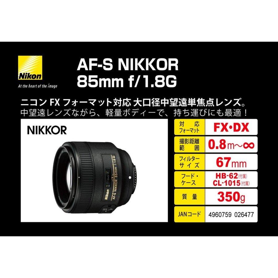 ニコン Nikon AF-S NIKKOR 85mm f1.8G 単焦点レンズ ニコンFX