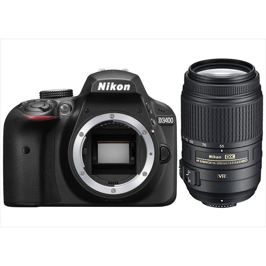 ニコン Nikon D3400 AF-S 55-300mm VR 望遠 レンズセット 手振れ補正 